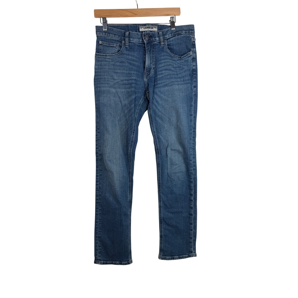 Express Men's Slim Straight Jeans‎ size 29x32 Blue